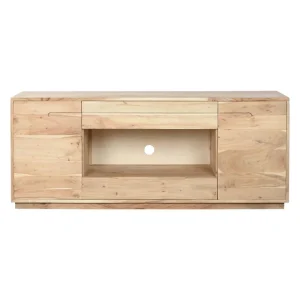 Mueble TV de acacia natural 150X40X61
