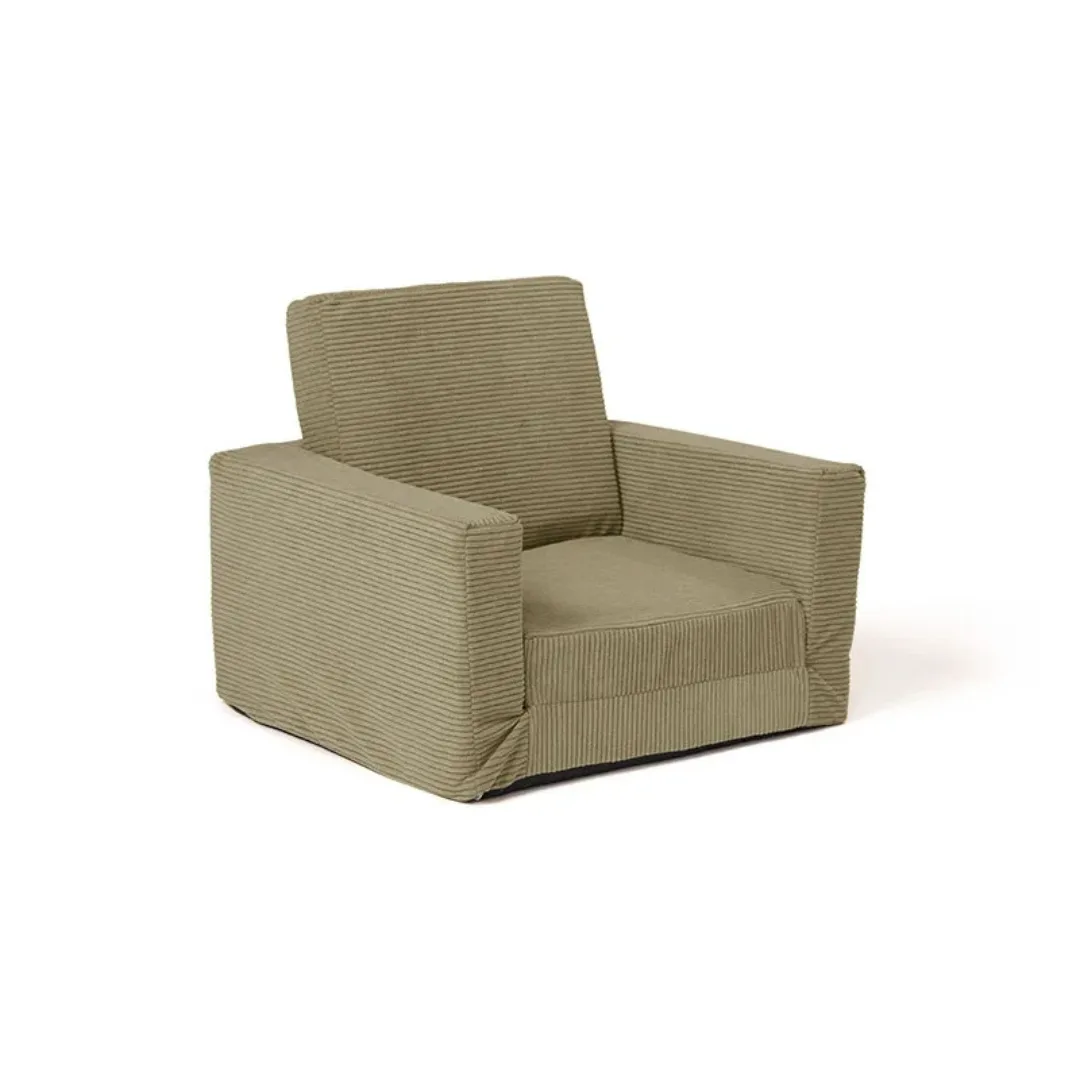 Sillón plegable verde para niños