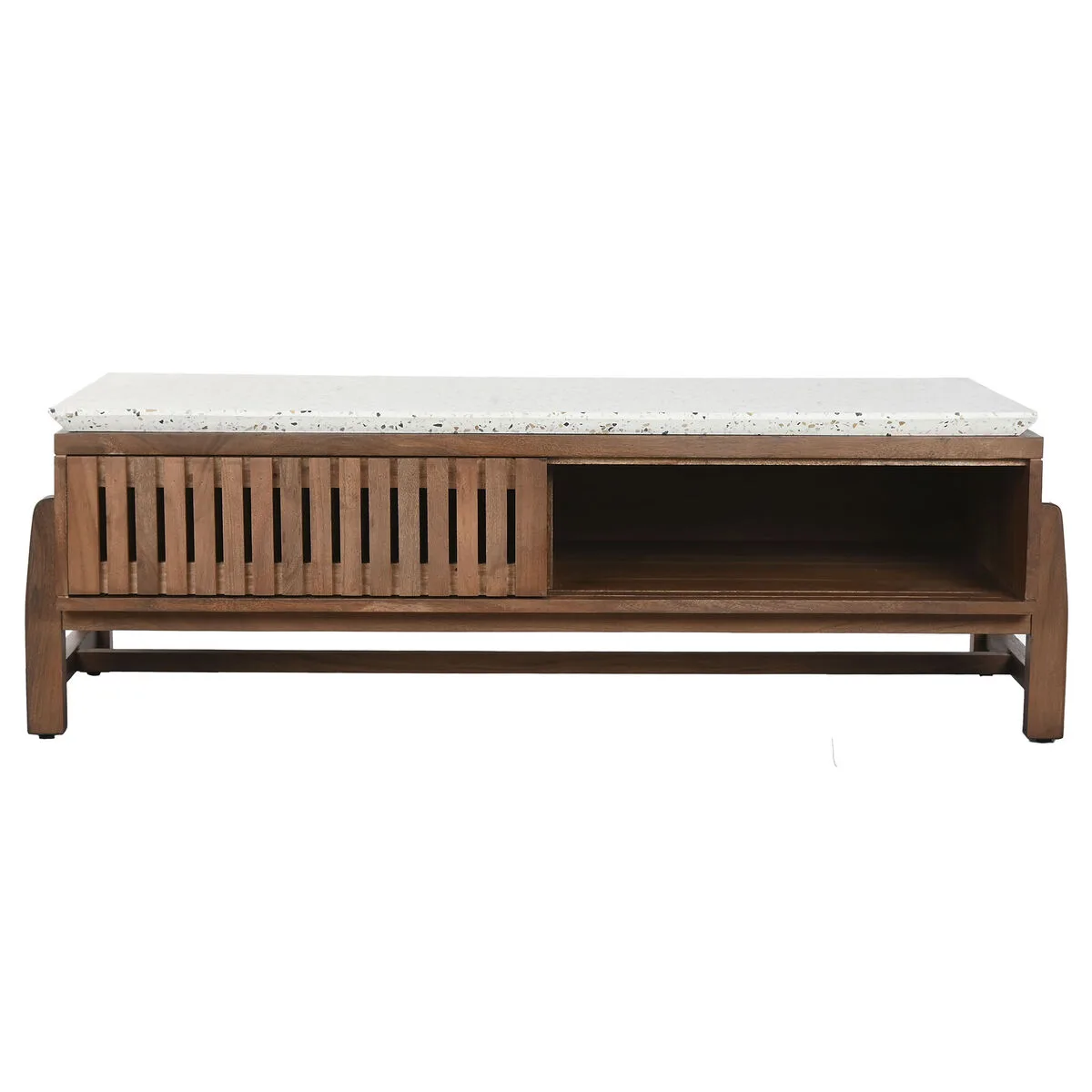 Mesa de centro en madera y terrazo - Imagen 4