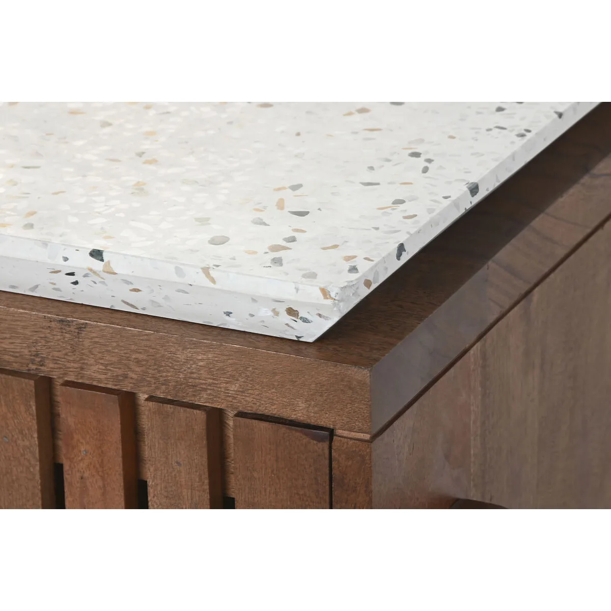 Mesa de centro en madera y terrazo - Imagen 6