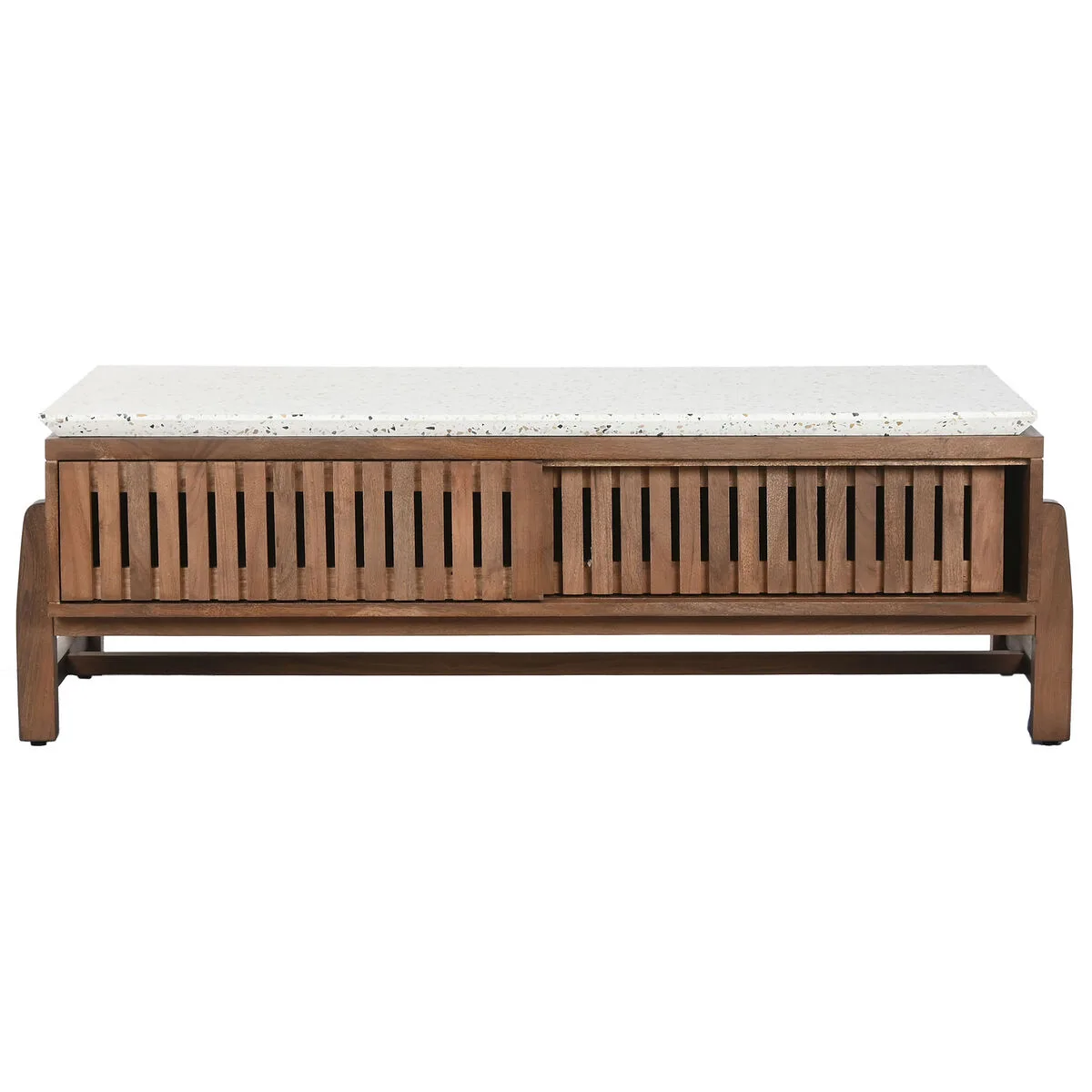 Mesa de centro en madera y terrazo - Imagen 2