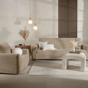 FUNDA DE SILLÓN NIZA VELVET LATTE