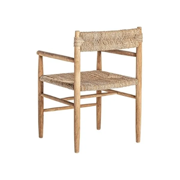 Sillón de teca y fibra Manhula - Imagen 5