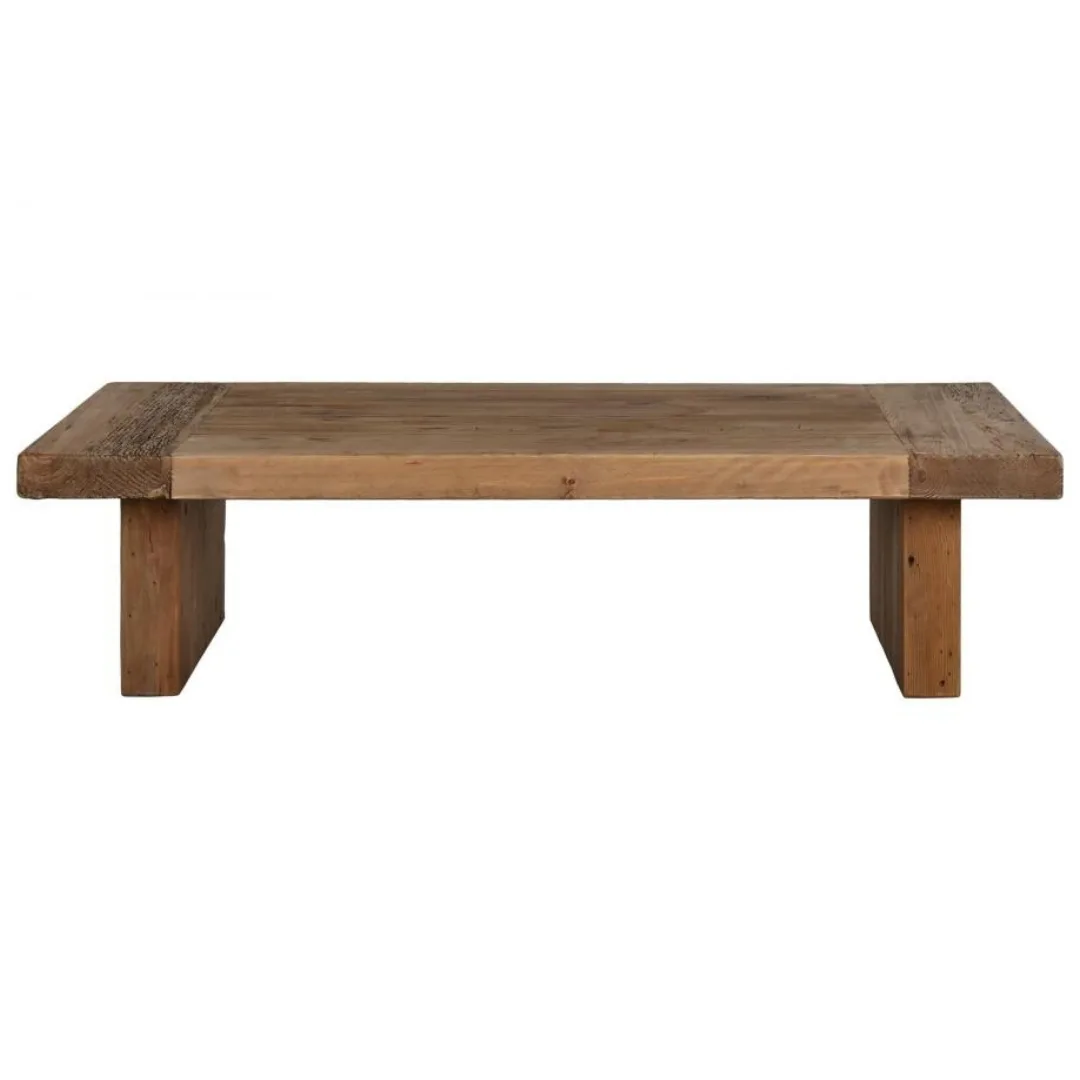 Mesa de centro de pino y madera reciclada 135X70X34 - Imagen 2