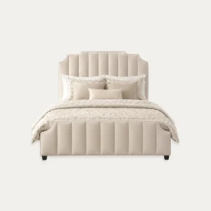 CAMA AMARA TAPIZADO LINEAL CON PIECERO
