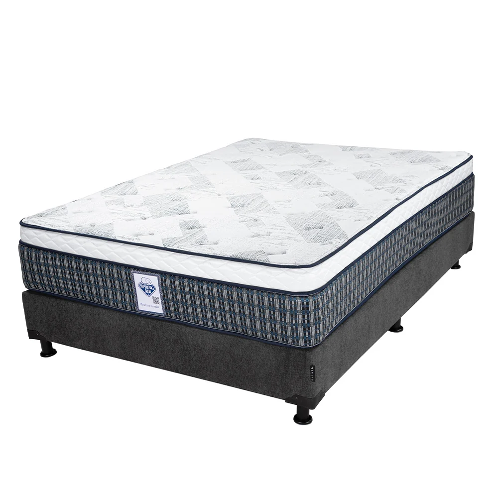 Colchón Spring Air Cardona con Box con Ropa de Cama - Imagen 3