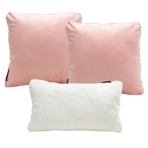 Set de 3 Cojines Dicasa 2 Zita Pinky 1 Delta Blanco