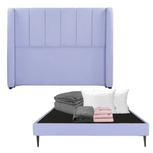 Cabecera Foss con Base Slim y Ropa de Cama