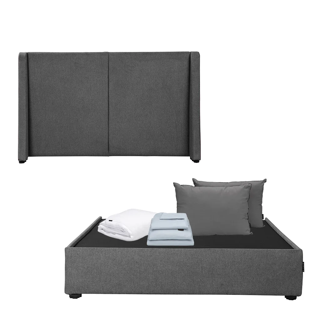 Cabecera Dicasa Milan con Base Cama con Ropa de Cama