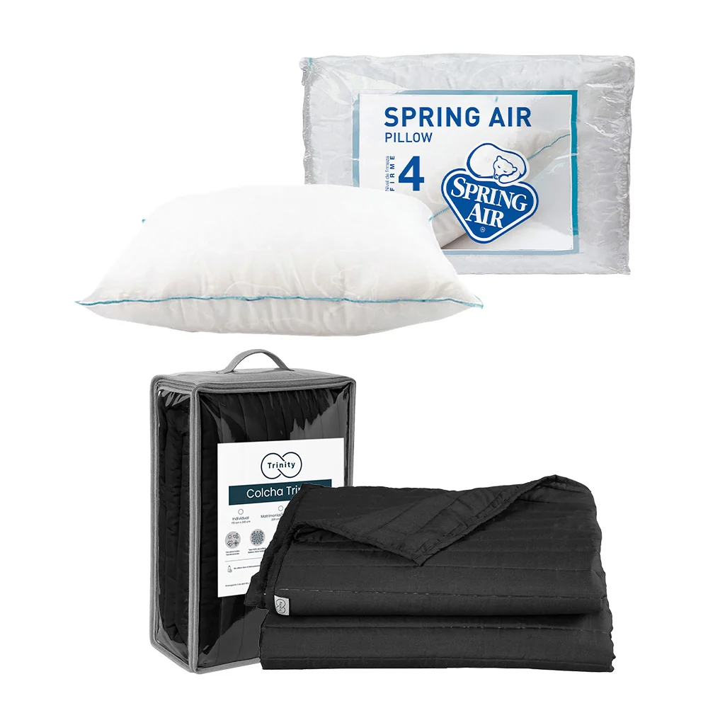Colcha Trinity Negra con Ropa de Cama - Imagen 4