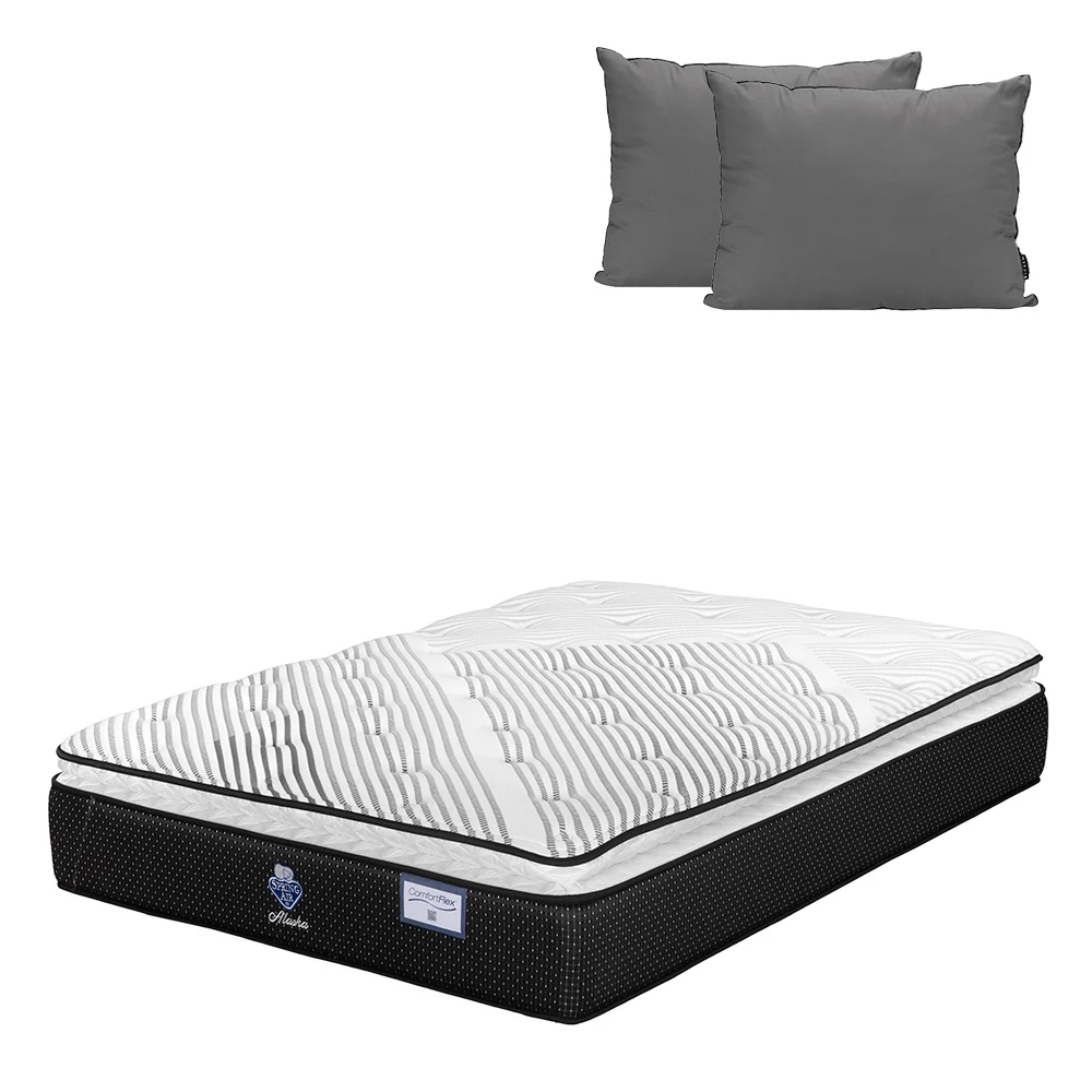 Colchón Spring Air Alaska con Ropa de Cama