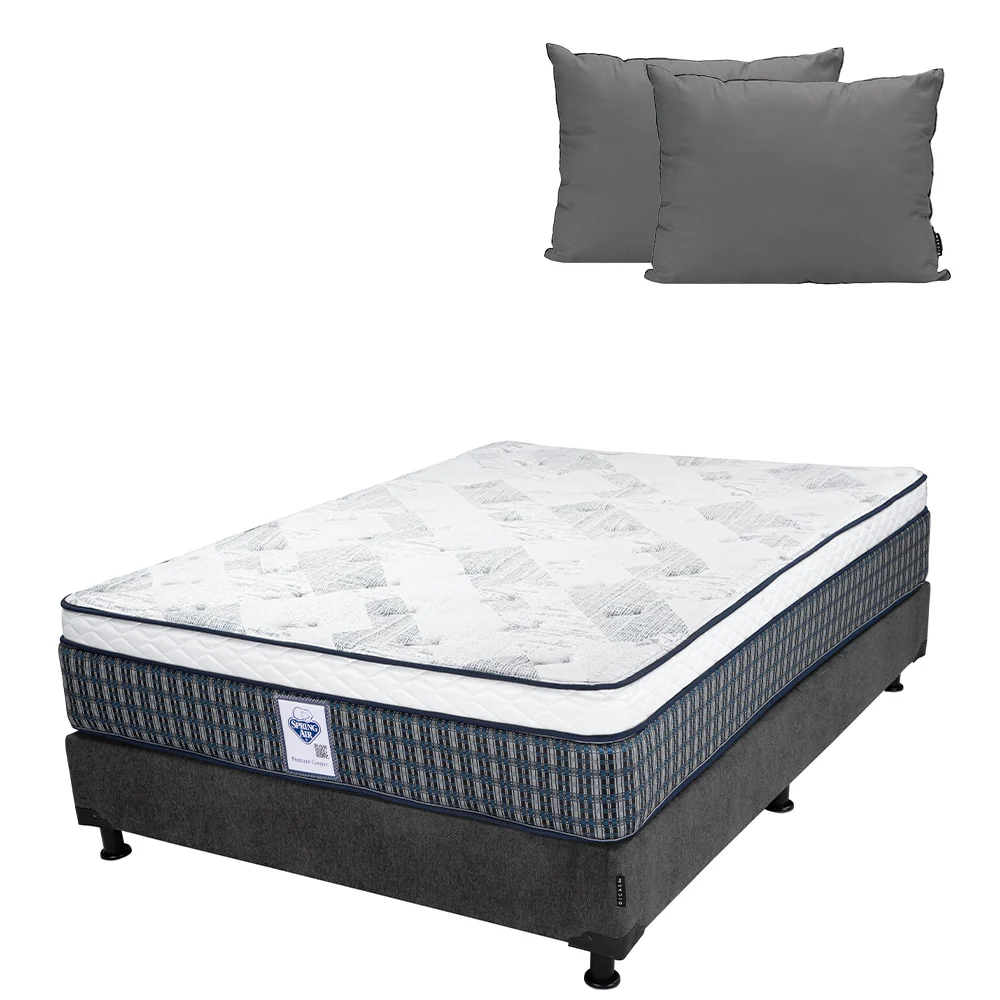 Colchón Spring Air Cardona con Box con Ropa de Cama - Imagen 2