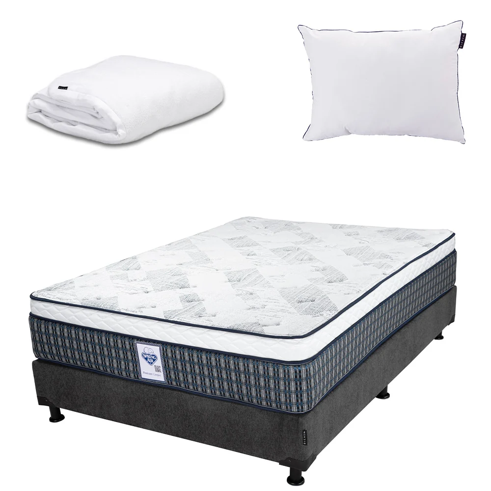 Colchón Spring Air Cardona con Box con Ropa de Cama - Imagen 8