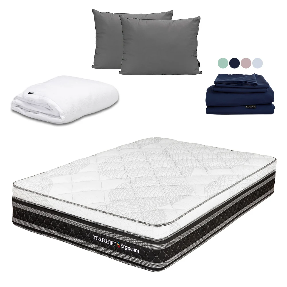 Colchón Restonic Ergosum Con Ropa de Cama - Imagen 9