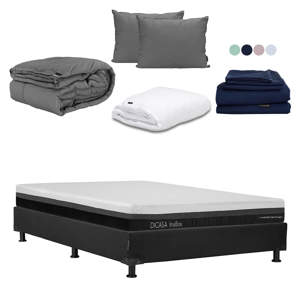 Colchón en caja Dicasa InaBox con Box Black con Ropa de Cama - Imagen 8
