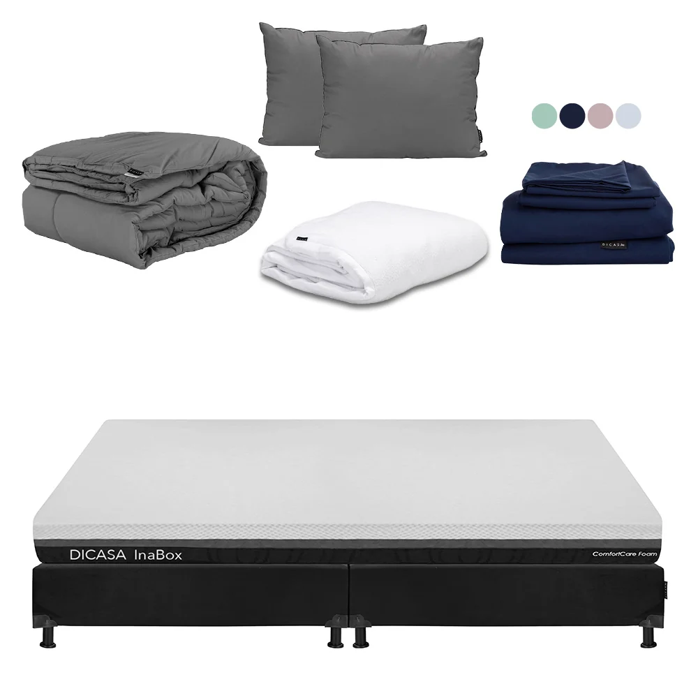 Colchón en caja Dicasa InaBox con Box Black con Ropa de Cama - Imagen 9
