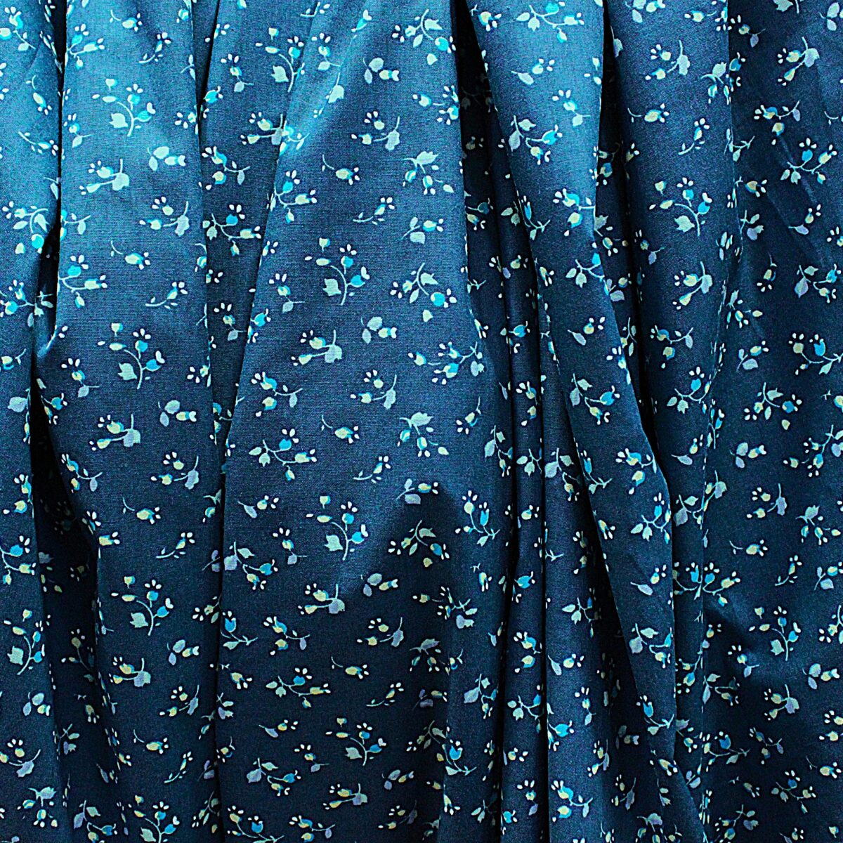 Percal estampado floral azul - Imagen 4
