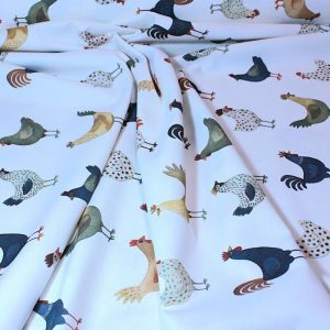 Panamá Estampado de Gallos