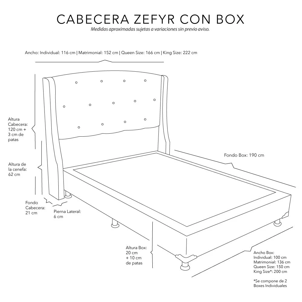 Cabecera Dicasa Zefyr con Box - Imagen 7