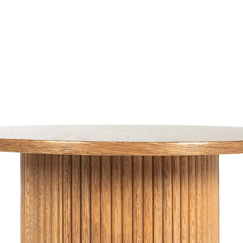 MESA AUXILIAR SION CIRCULAR ROBLE - Imagen 4