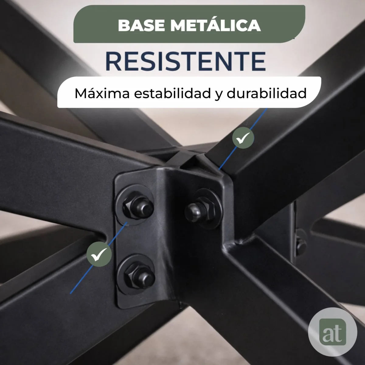Mesa de Centro Modelo Vera – Efecto Cuarzo Blanco, Patas Gris Oscuro | 110×60×42 cm - Imagen 6