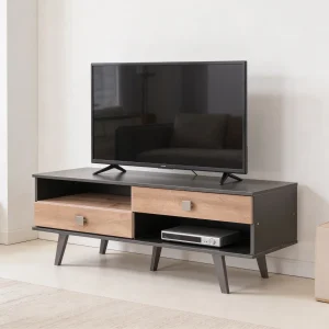 Mesa Tv Retro 2Gav Color Negro