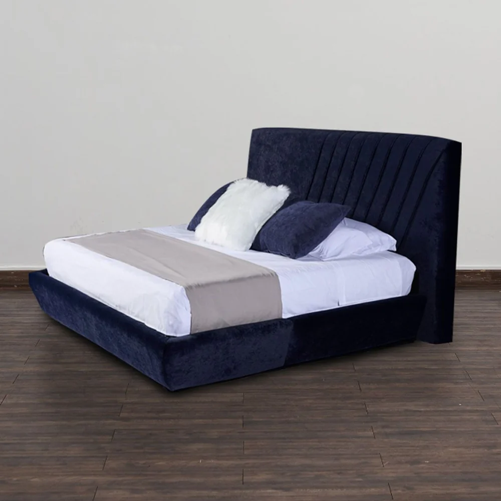Cabecera Dicasa Drax con Base Cama Azul. - Imagen 3