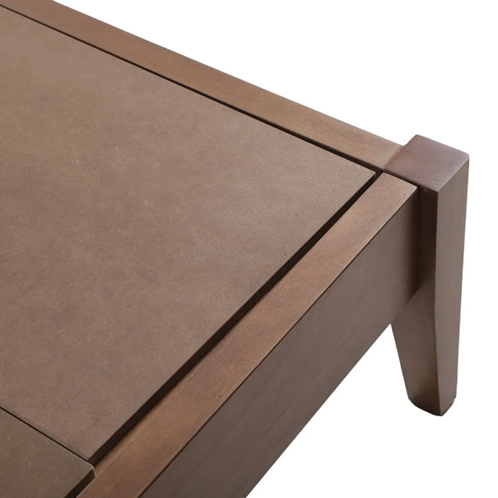 Cabecera Dicasa Nogal con Base Cama con 2 burós. Regalo: Almohadas, Frazada y Libro - Imagen 7