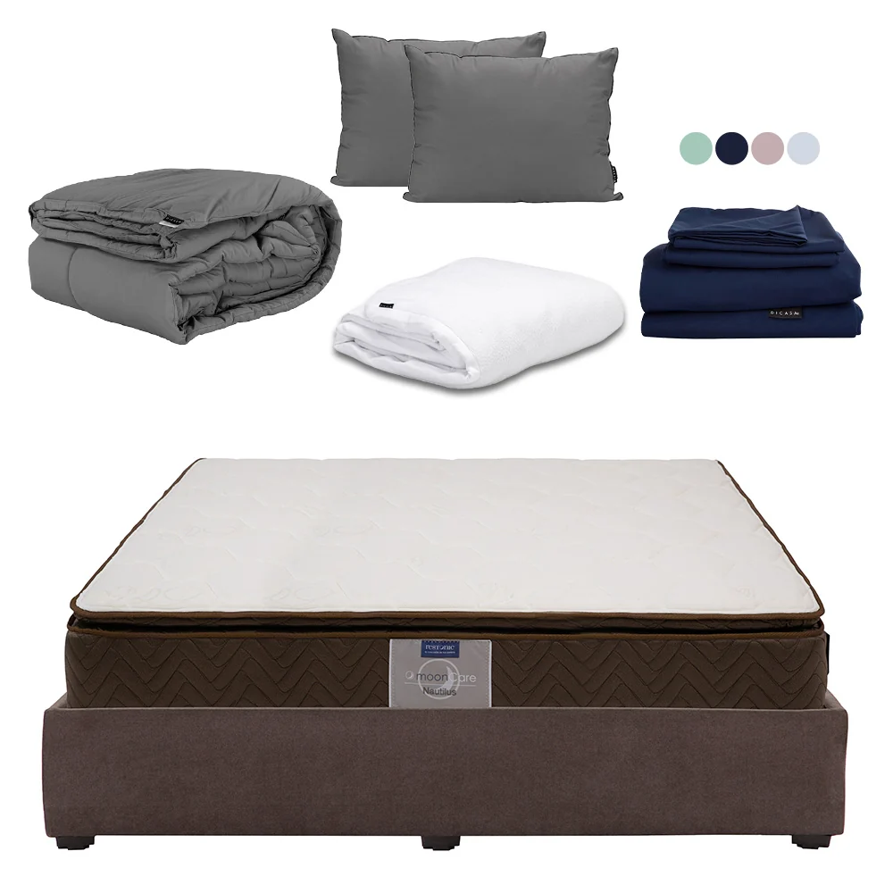 Colchón Restonic Nautilus con Base Cama con Ropa de Cama - Imagen 5