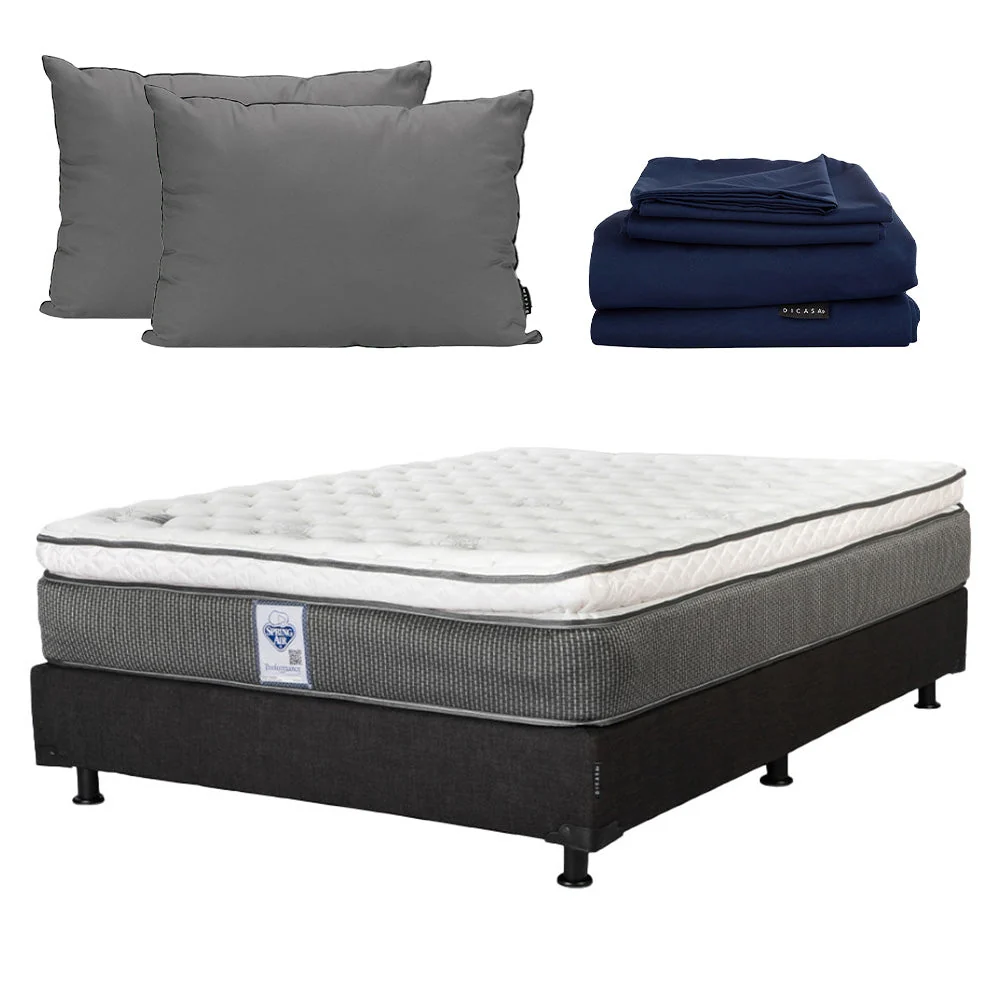 Colchón Spring Air Phantom con Box con Ropa de Cama - Imagen 7