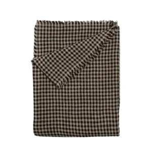 Plaid MOGA de lino 100% natural de cuadros