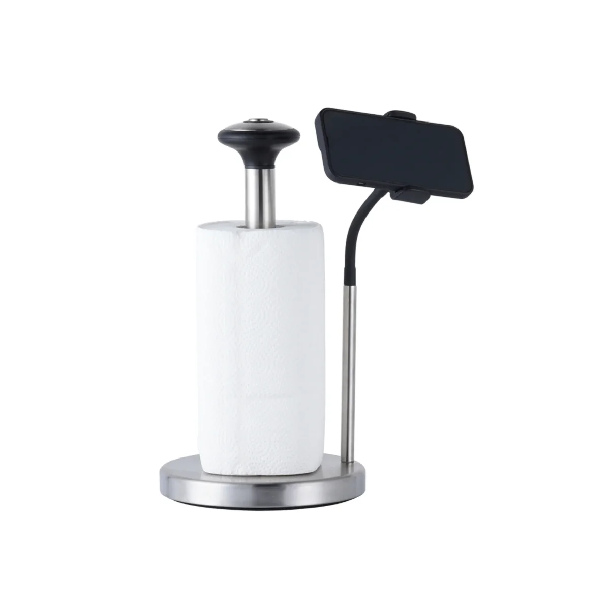 Porta Servitoallas Cocina Acero Inoxidable con Brazo Soporte para Ver Videos en Celular