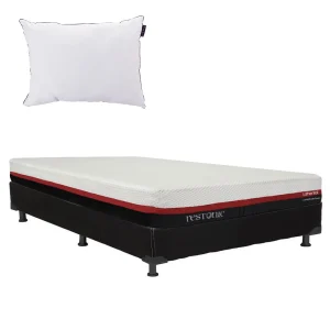 Colchón en caja Restonic Roll con Box con Ropa de Cama