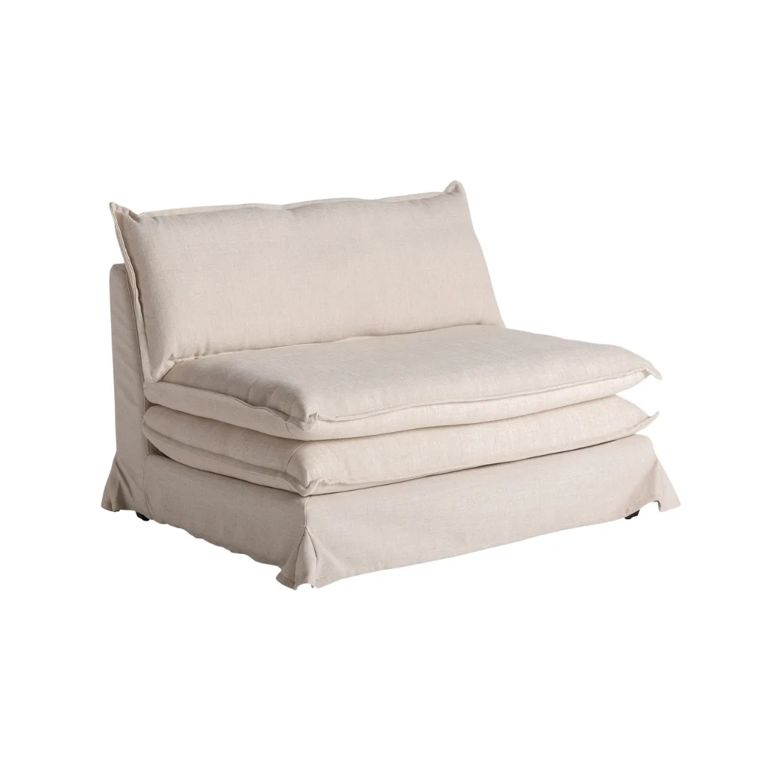 Sillón blanco roto 115 cm Ospizio