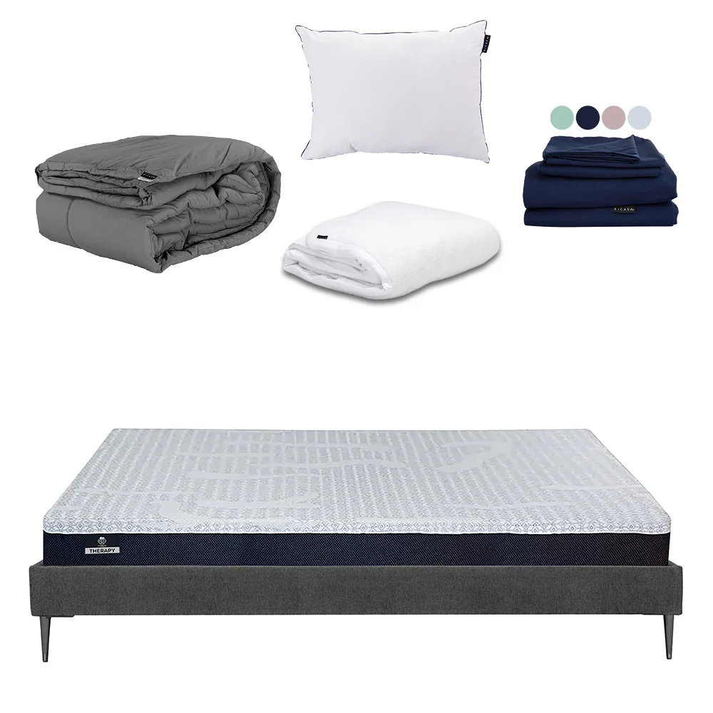 Colchón Spring Air Therapy con Base Slim con Ropa de Cama - Imagen 7