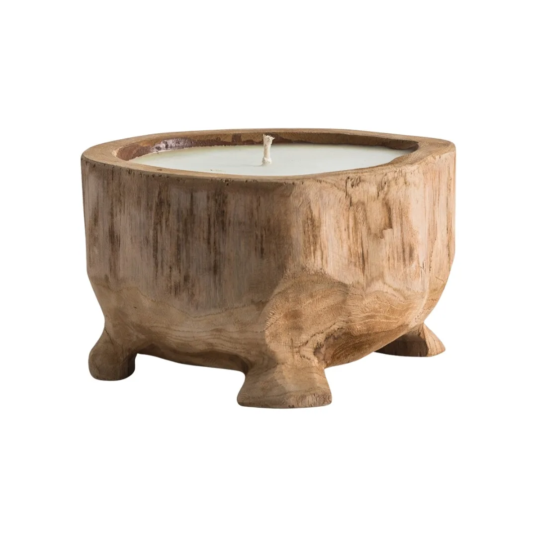 Vela de madera de teca Jadheka