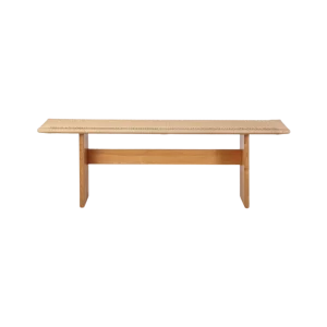 Banco de 140 cm de madera de teca y cuerda de papel UBUD