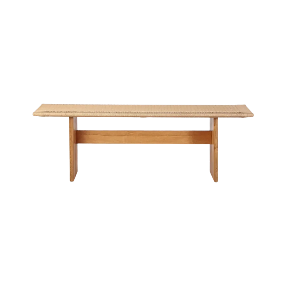 Banco de 140 cm de madera de teca y cuerda de papel UBUD