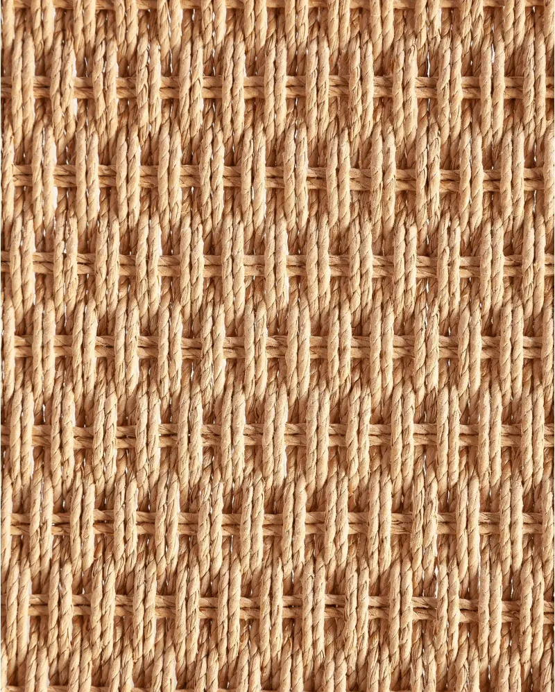 Banco de 140 cm de madera de teca y cuerda de papel UBUD - Imagen 8