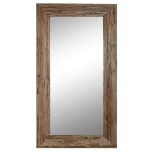 Espejo vestidor de teca reciclada 120X3X220