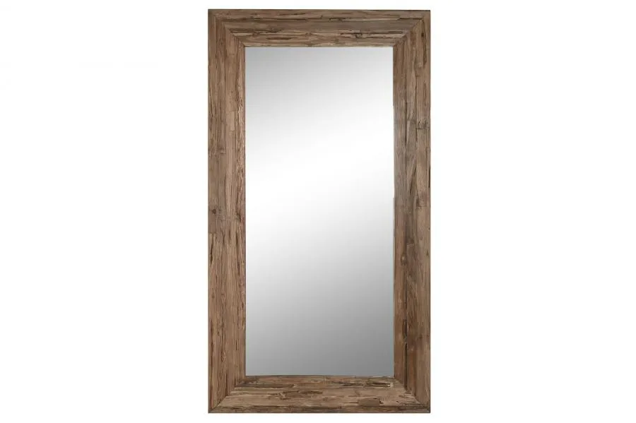 Espejo vestidor de teca reciclada 120X3X220
