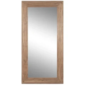Espejo de teca reciclada natural 100X3X200