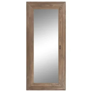 Espejo de teca reciclada natural 80X3X180