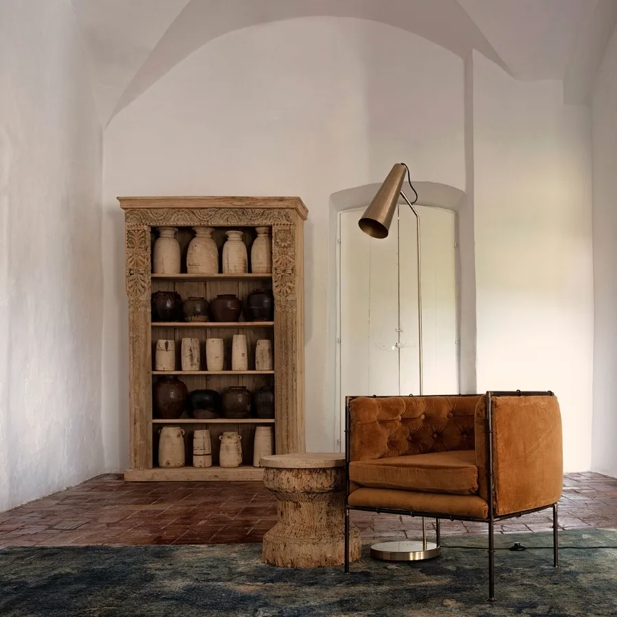 Estantería oriental de madera de mango Tedim 195 cm - Imagen 7