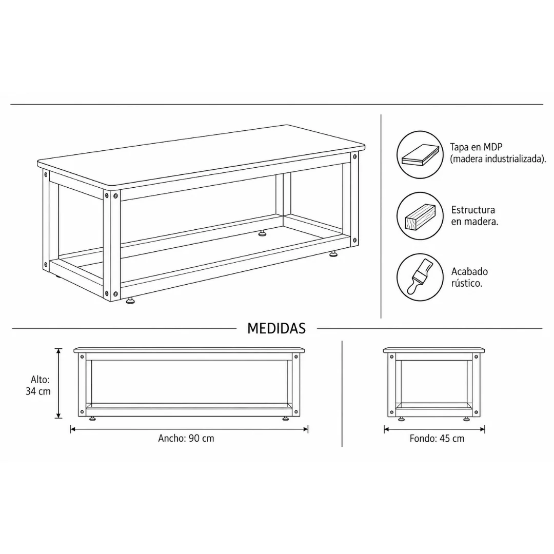 Mesa De Centro Supreme - Imagen 7