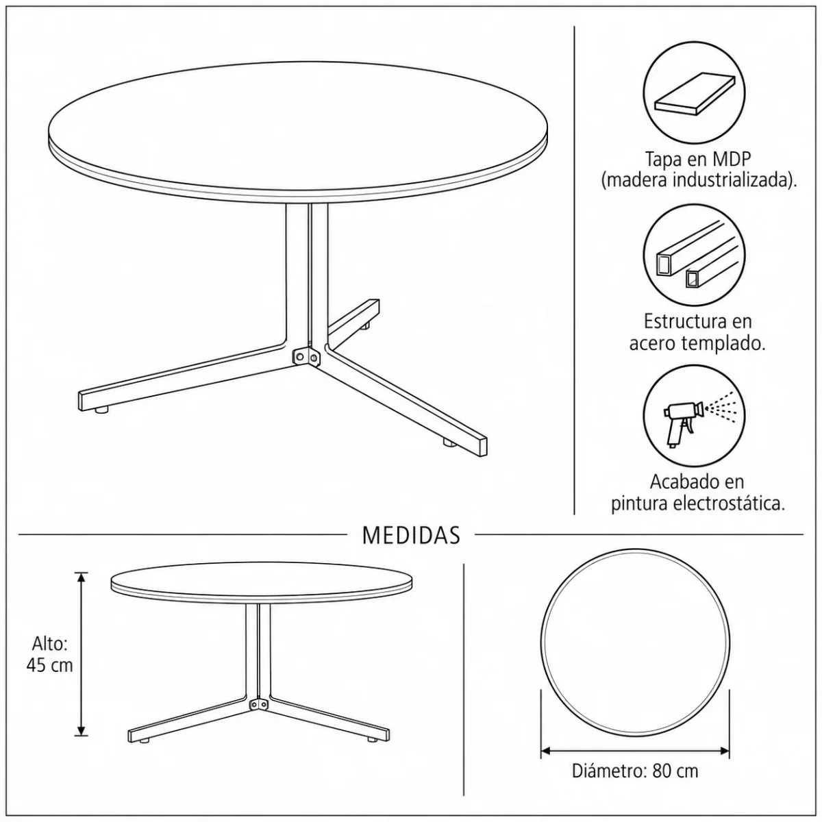 Mesa De Centro Stefanie - Imagen 7