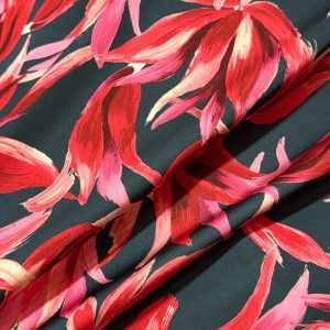 Estampado floral rojo