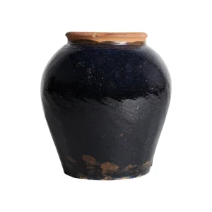 Jarrón Stein en cerámica azul