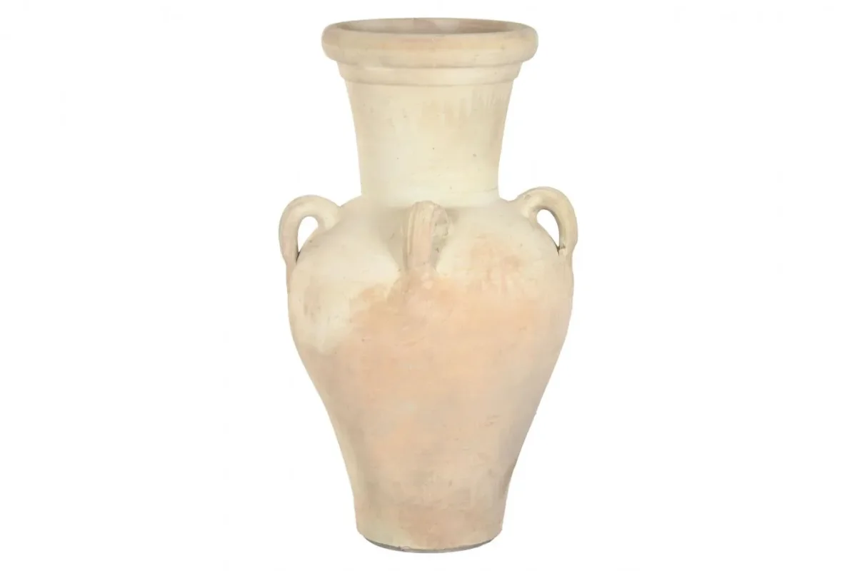 Ánfora de terracota con 4 asas artesanal 54X54X100