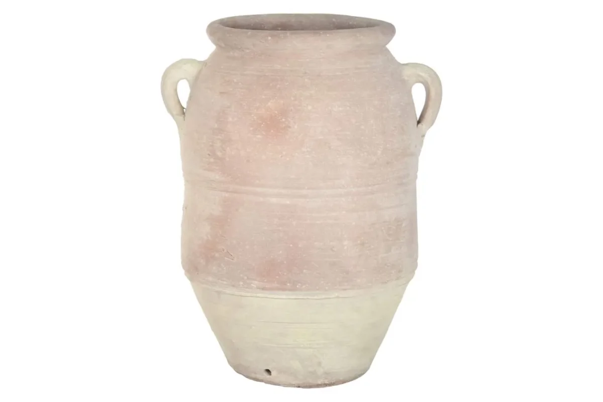 Ánfora de terracota con 2 asas artesanal 60X60X80